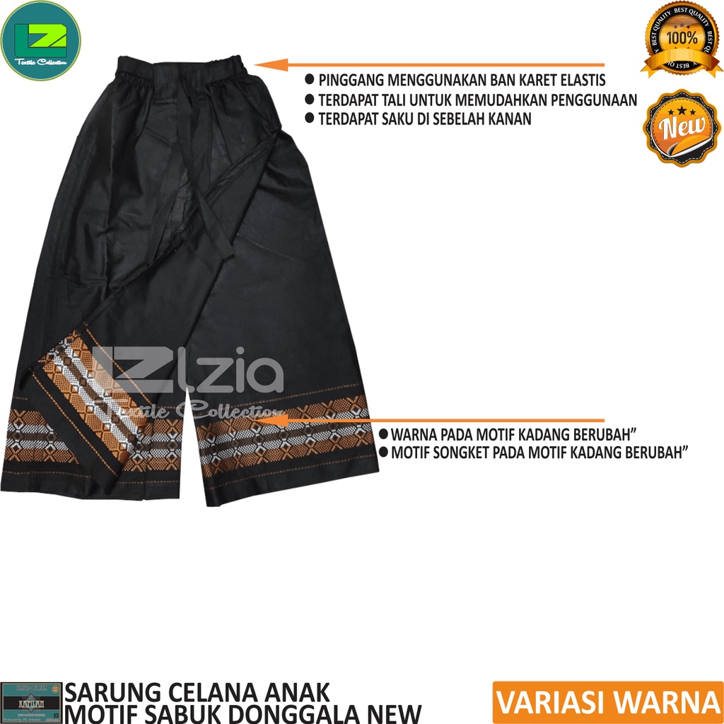 Sarung Celana Anak Laki laki Motif Donggala New 1 - 7 Tahun KAFILAH