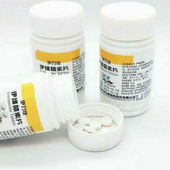 (M[8I]✓) 1 Botol atau Ecer per tablet Mectin Ivermectine Invermectin tablet 5mg Kutu Kudis Scabies C