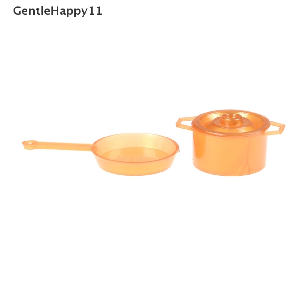 Gentlehappy 10pcs Mainan Peralatan Makan Mini Dapur Makan Untuk BJD Rumah Boneka Aksesori Bermain Mainan Peralatan Makan Dapur Mini Mainan Aksesoris Furniture Makanan Untuk Boneka KeyameiDecor Kitchen Min