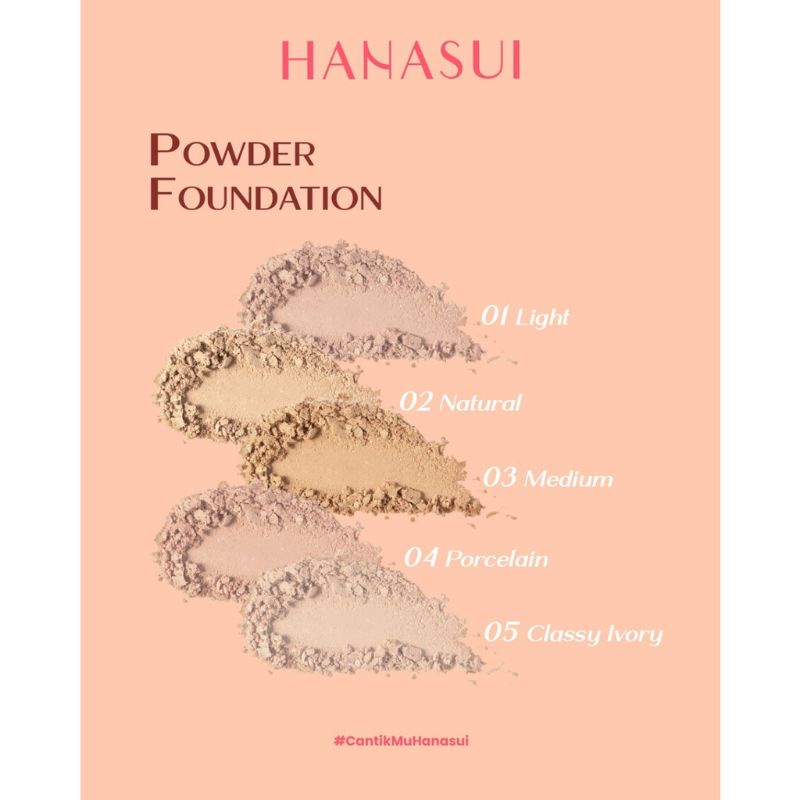 Bedak Padat Hanasui | Hanasui Perfect Fit Powder Foundation | Hanasui two way cake | compact powder hanasui | bedak Hanasui BPOM