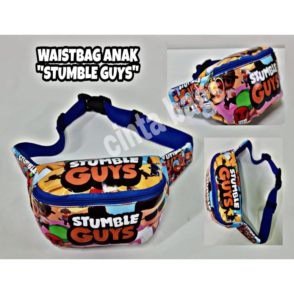 WAISTBAG ANAK KARAKTER STUMBLE GUYS WAISTBAG ANAK DENGAN KARAKTER MENARIK TAS WAISBAG ANAK TERBARU