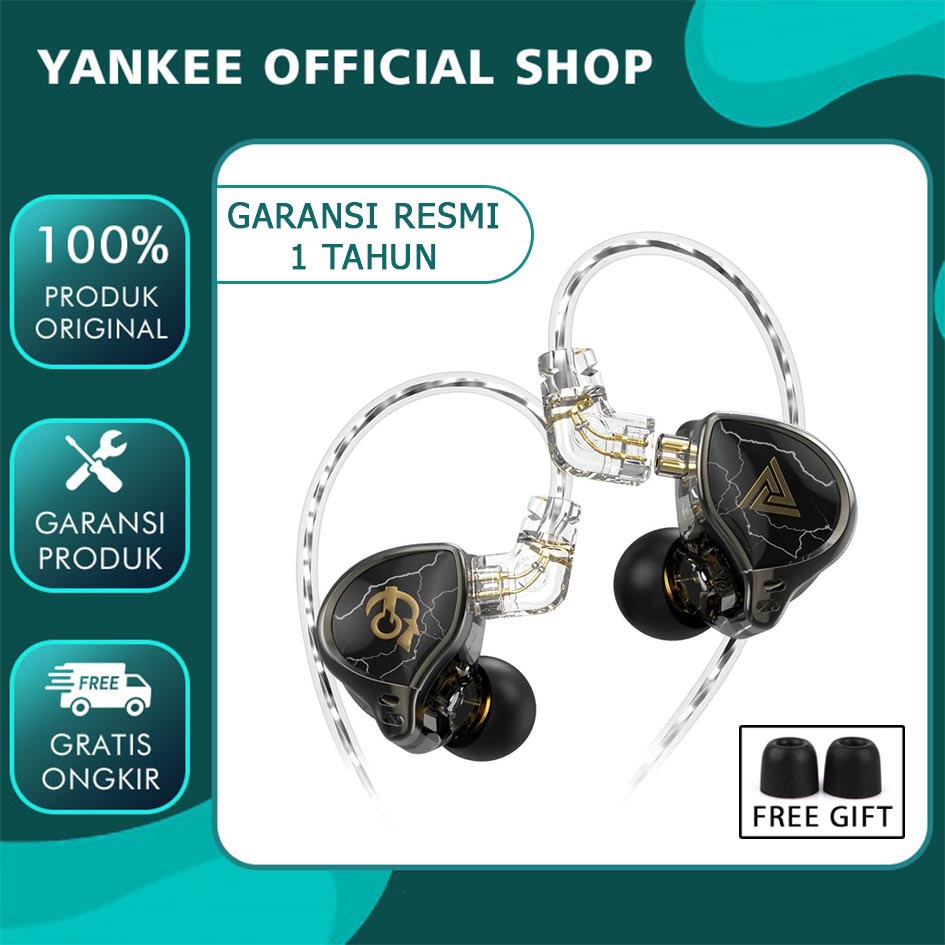 QKZ x HBB Titanium-Coated Diaphragm Driver HiFi In Ear Earphone alt CCA CRA KZ EDX Ultra 7hz Salnotes Zero