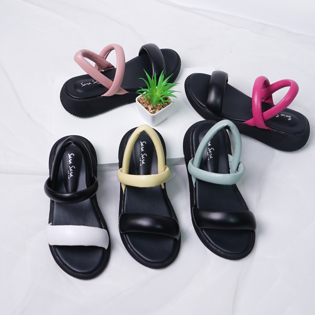 Sara Sara LARA Sandal anak wedges wanita casual sendal cewek kekinian