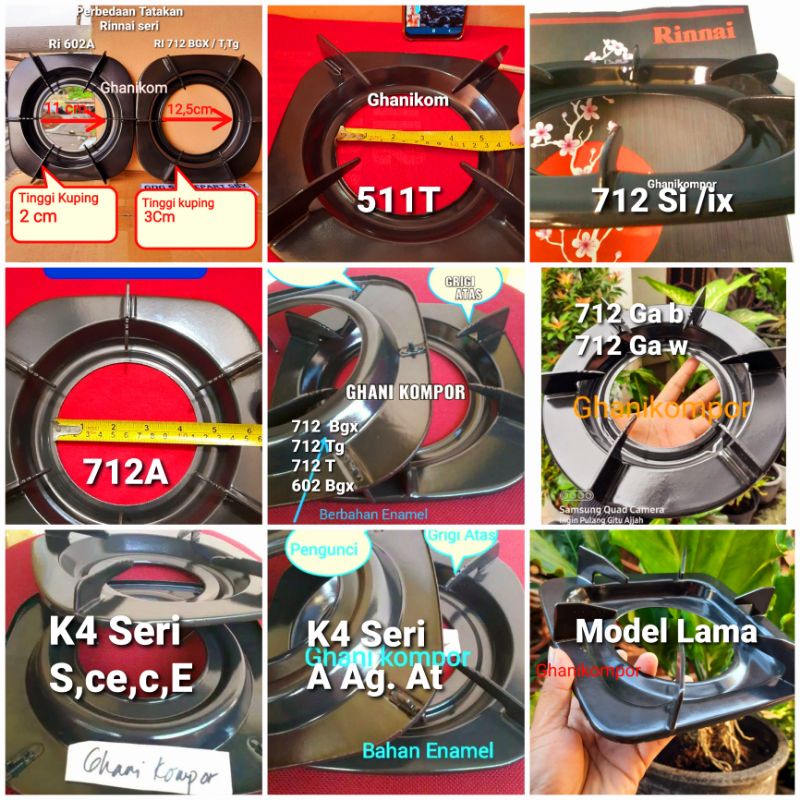 ORIGINal RINNAI - TATAKAN RINNAI ORIGINAL - TATAAN SALI RINNAI -TATAKAN KOMPOR GAS RINNAI ORIGINAL -