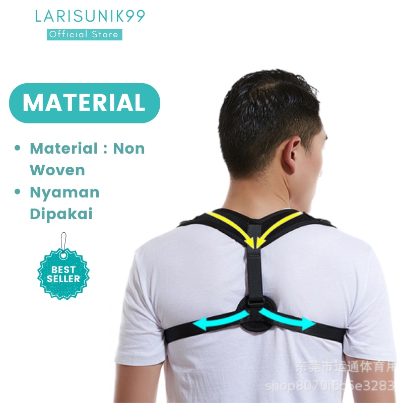 Terapi Penegak Pelurus Punggung Bungkuk CORRECTOR HARNESS Terapi Korektor Penyangga Penegak Pijit Punggung Back Posture Korektor Terapi Pijat Pemijat Punggung Bungkuk Otomatis Pria Wanita Terbaru