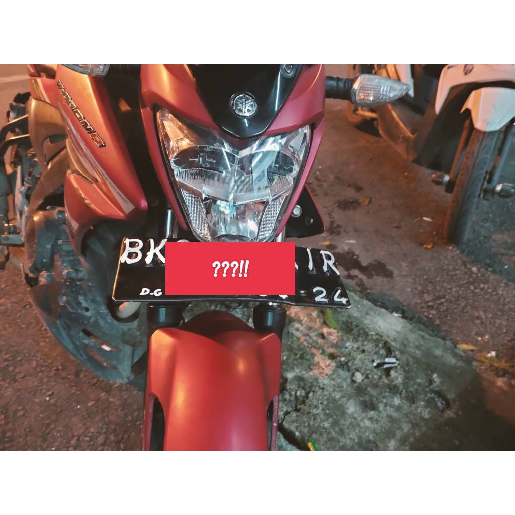 Bracket Plat No Vixion NVL dudukan Nomor tempat motor Braket New Depan