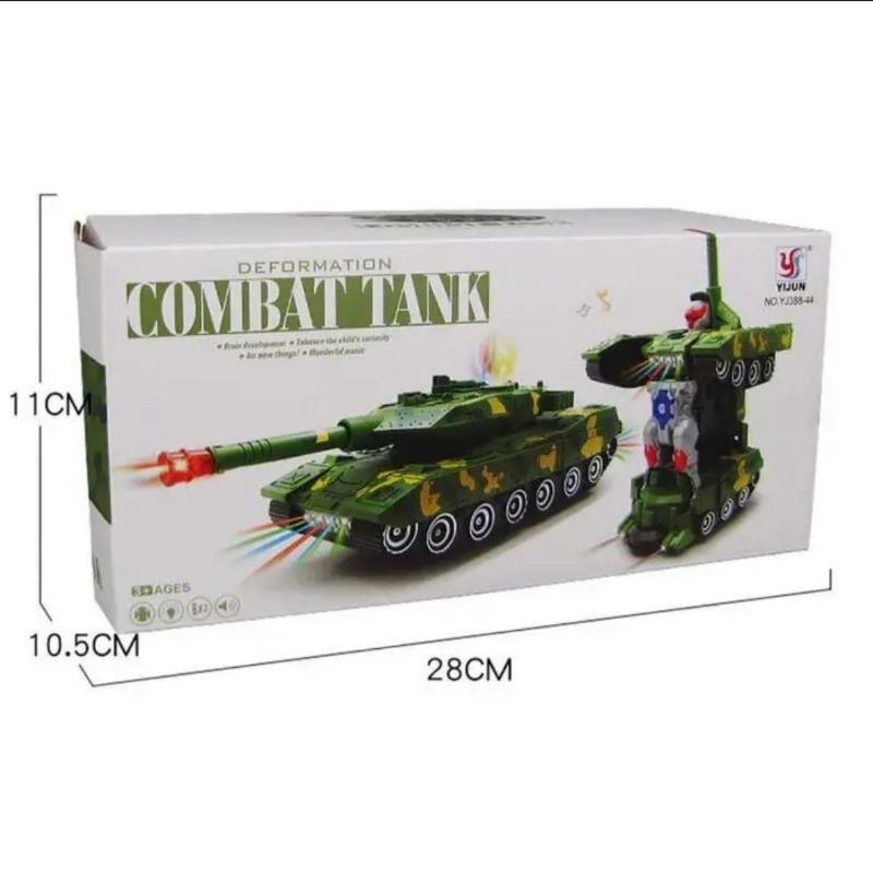 MAINAN MOBIL ROBOT COMBAT WAR TANK MAINAN MOBIL TANK TRANSFORMER