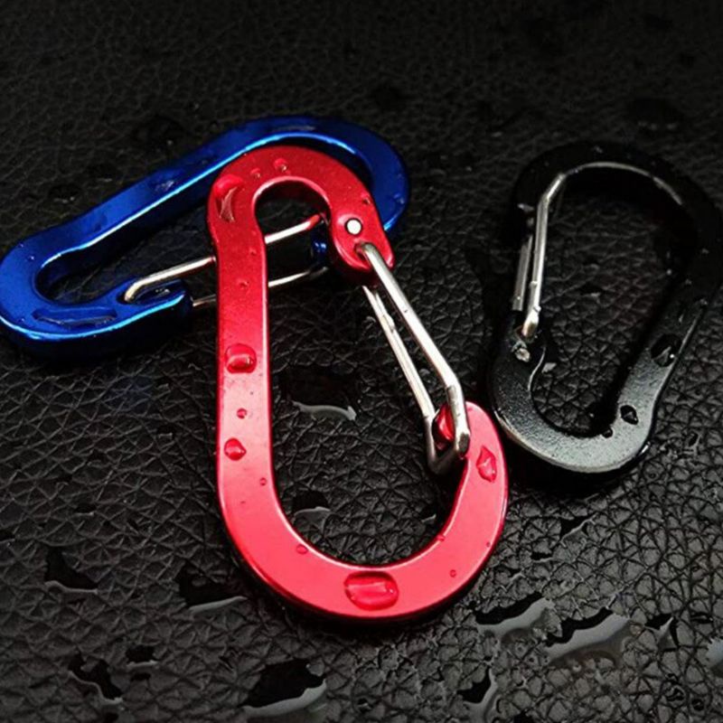 Gantungan Karabiner Aluminium Alloy Snap Clip Lock 1 PCS - CC1 - Black