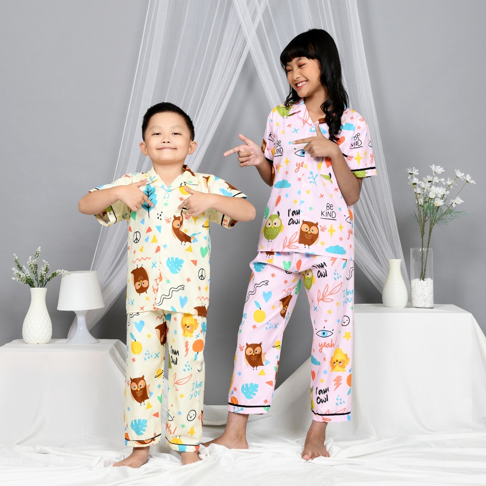 Cleopatra Piyama Anak Perempuan 1 - 6 Tahun ( Kids Edition ) Motif Karakter / Baju Tidur Anak - 1