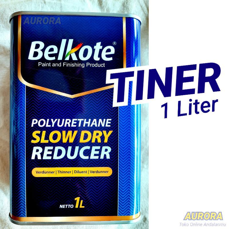Tiner Thiner Belkote PU 1 Liter Polyurethane Slow Dry Reducer Tiner Campuran Cat Pengencer Cat Belko