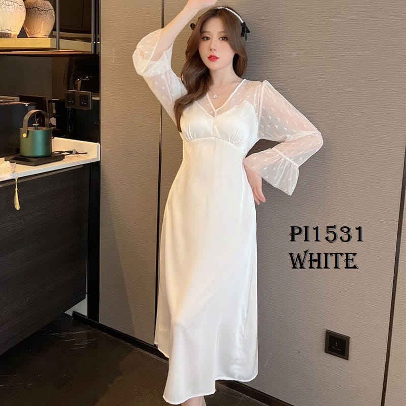 PIYAMA DASTER SUTRA WANITA KOREA PI1531