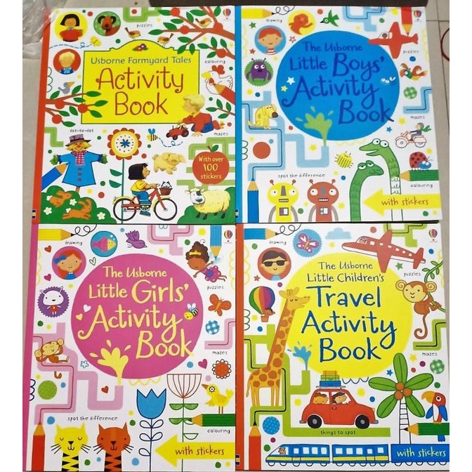 Buku Edukasi Usborne Little Children Activity Book Aktivitas Anak
