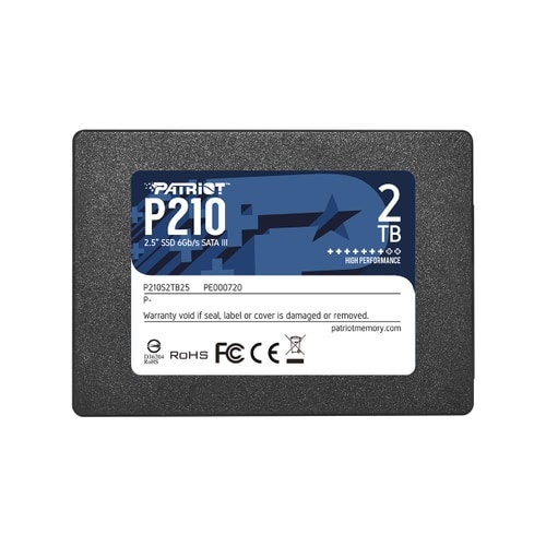 SSD Internal 2.5&quot; PATRIOT P210 128GB, 256GB, 512GB, 1TB, 2TB SATA III 6Gb/s