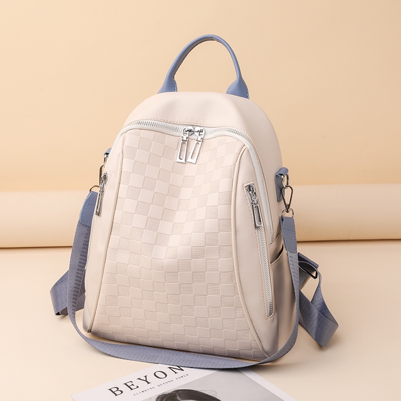 TAS RANSEL WANITA KOREA TA712W1 KULIT KREM CENOTA IMPORT BACKPACK SEKOLAH CEWEK KULIAH KEKINIAN KERJA GENDONG PUNGGUNG BRANDED REMAJA MURAH FASHION PREMIUM