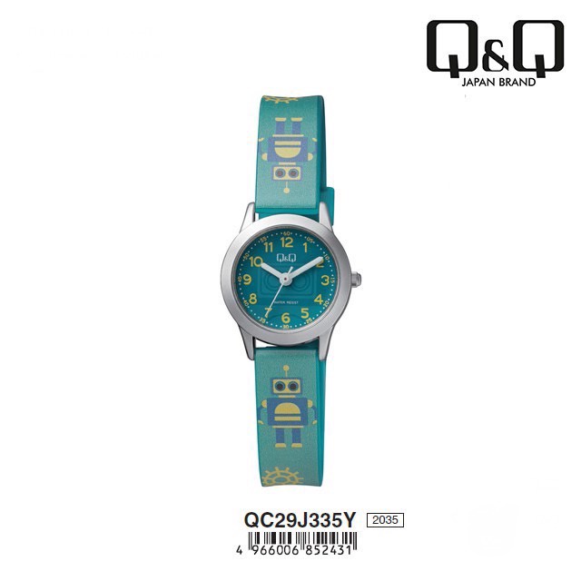 Q&amp;Q QnQ QQ Jam Tangan Arloji Anak Fashion Analog Rubber - QC29 QC29J Water Resist