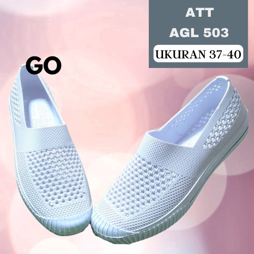 gof ATT AGL 503 &amp; NEW ERA LB 12011 Size 37-40 Sepatu Wanita Non Slip Anti Air Elastis Karet