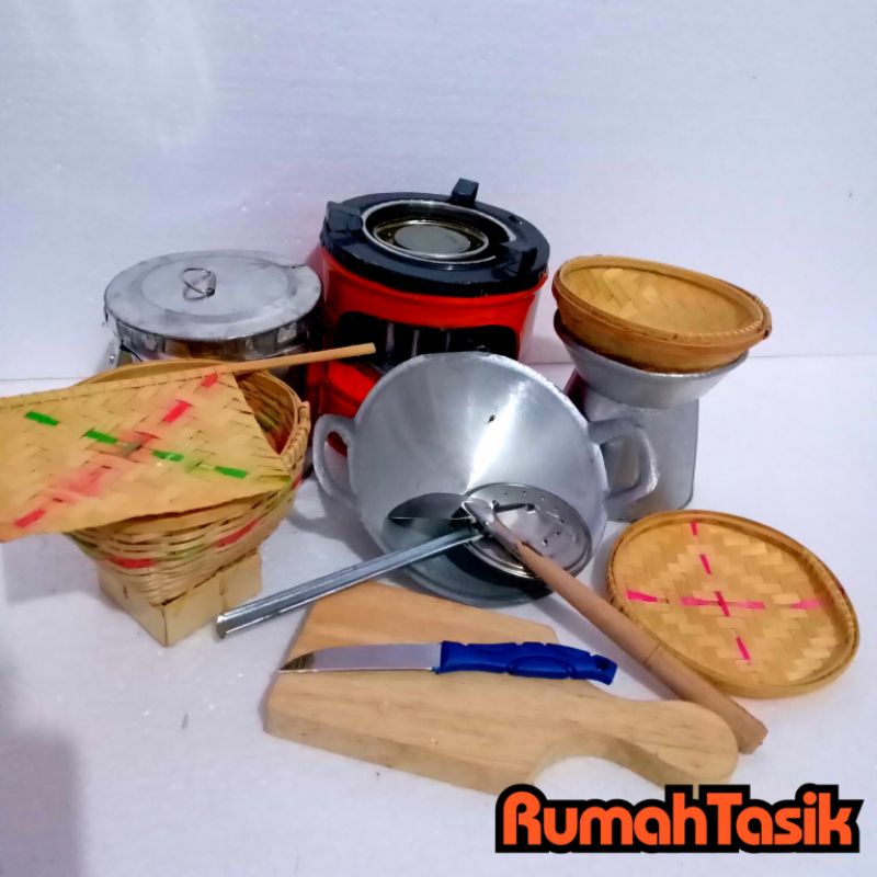 Rumah Tasik Alat Masak Masakan Anak Paket Dandang Talenan Free Pisau Mini