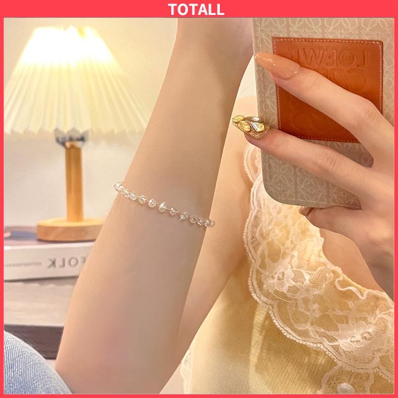 COD Gelang Kristal Fashion Korea Sederhana Wanita Gadis Gelang Perhiasan Aksesoris-Totall