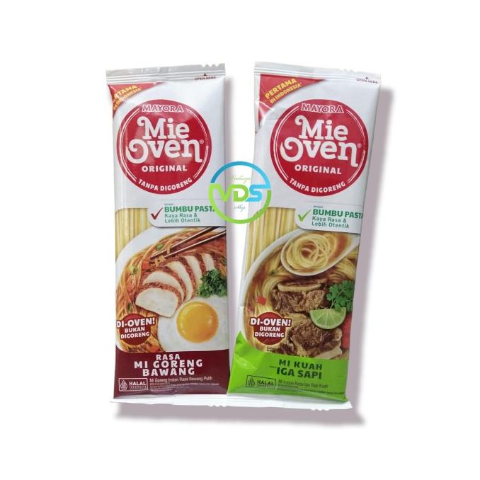 

MIE OVEN MI INSTAN GORENG BAWANG & KUAH IGA SAPI BUMBU PASTA MAYORA