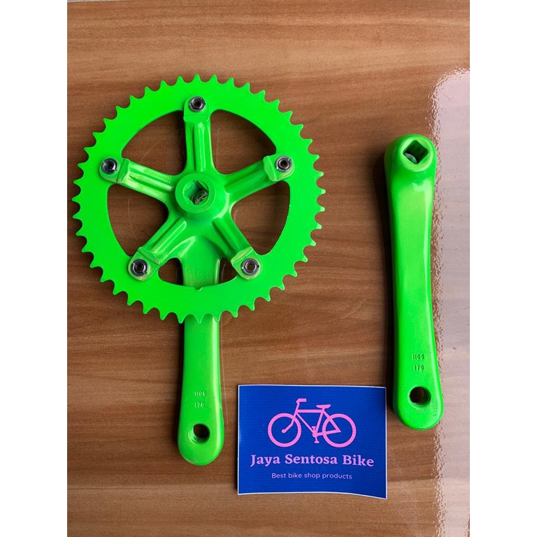 TERMURAH!!! Gear Sepeda / Crank PIXY Full Alloy / Single Speed 44T