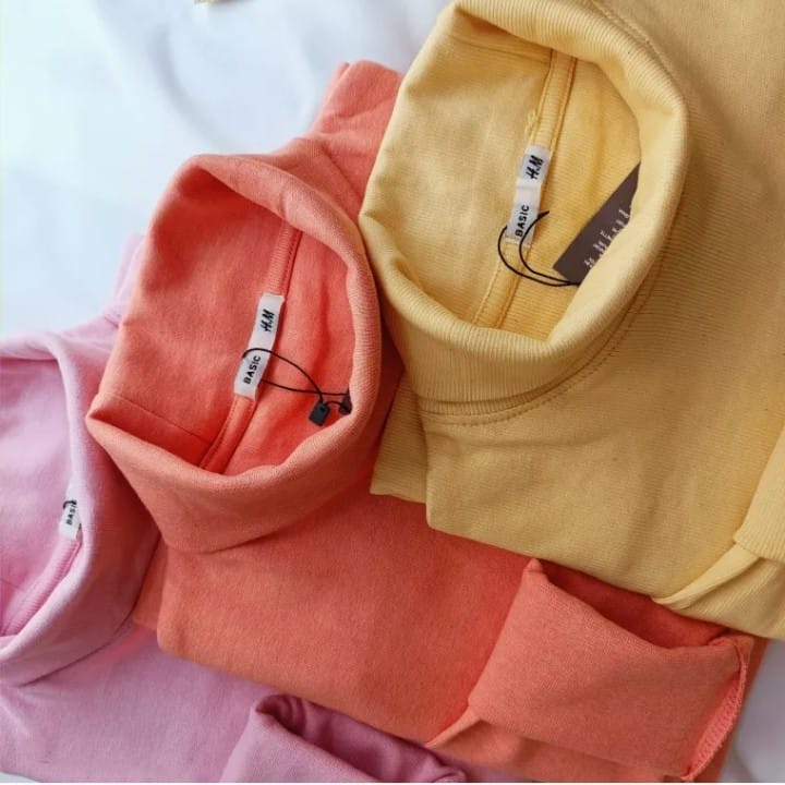Kaos Rip Leher Tinggi PriaTerlaris  Turtle Neck Rip Pria Distro  Kaos Leher Tinggi Lengan Panjang Pr