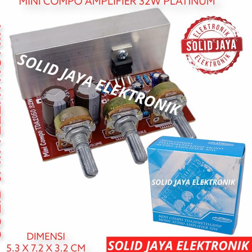 Serbuuuu.. KIT POWER SPEAKER AKTIF MINI COMPO 32W TDA2030 AMPLI AMPLIFIER MONO TDA 2030 MINI PLATINU