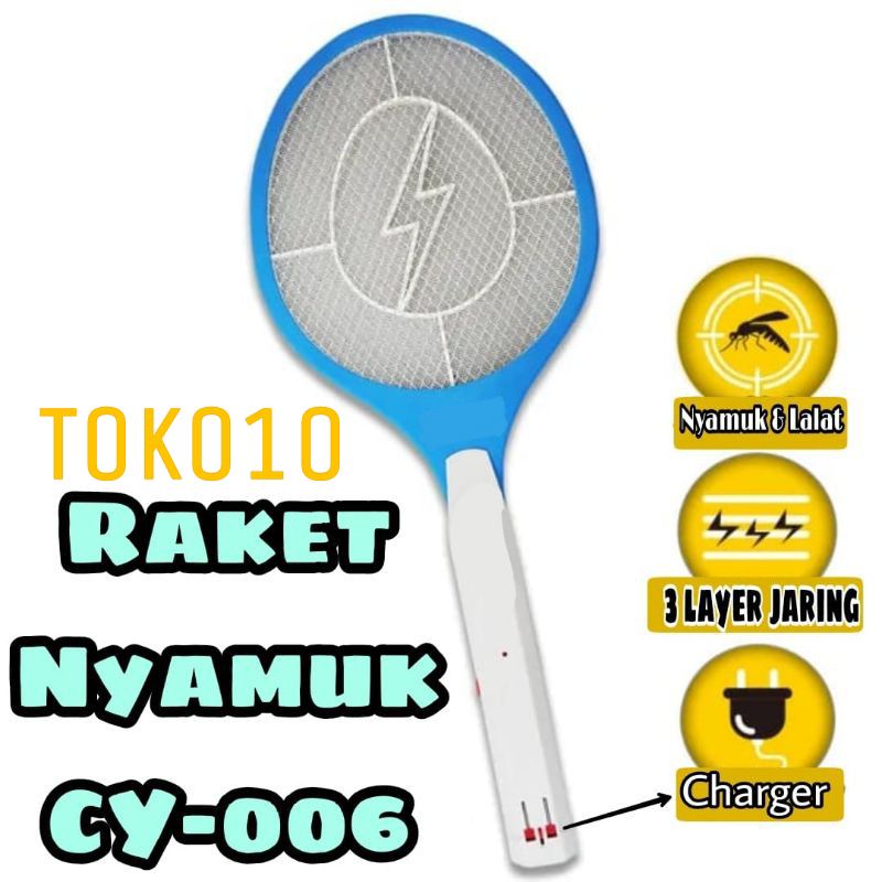 Raket Nyamuk CY006 (Pakai Charger TwinDog)⭐Toko 10⭐