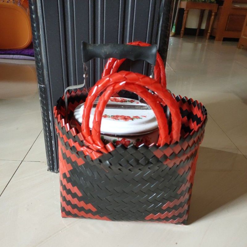 tas anyaman Candy premium S kwalitas terbaik