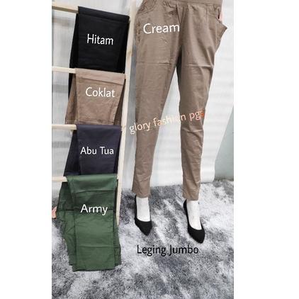 CELANA PANJANG WANITA KATUN STRETCH LEGING PANTS JUMBO LEGGING JUMBO STANDAR SIMPLE ME {FIN.22De22ᴵ}