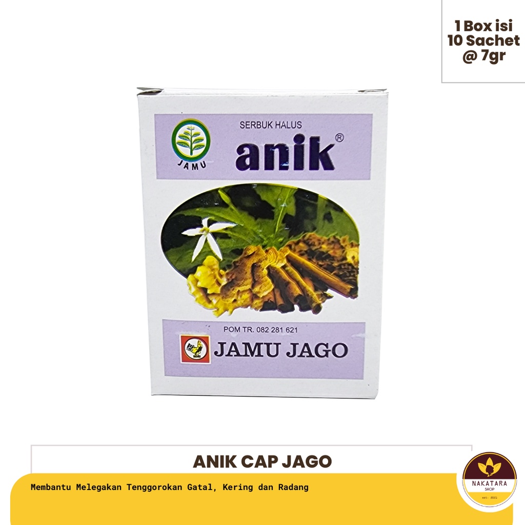 

JAMU ANIK SERBUK HALUS CAP JAMU JAGO