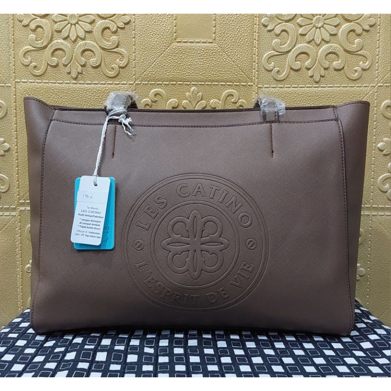 PROMO Tas - Brand LES CATINO (Esprit Tote - Toffee/amber gold) #NEW
