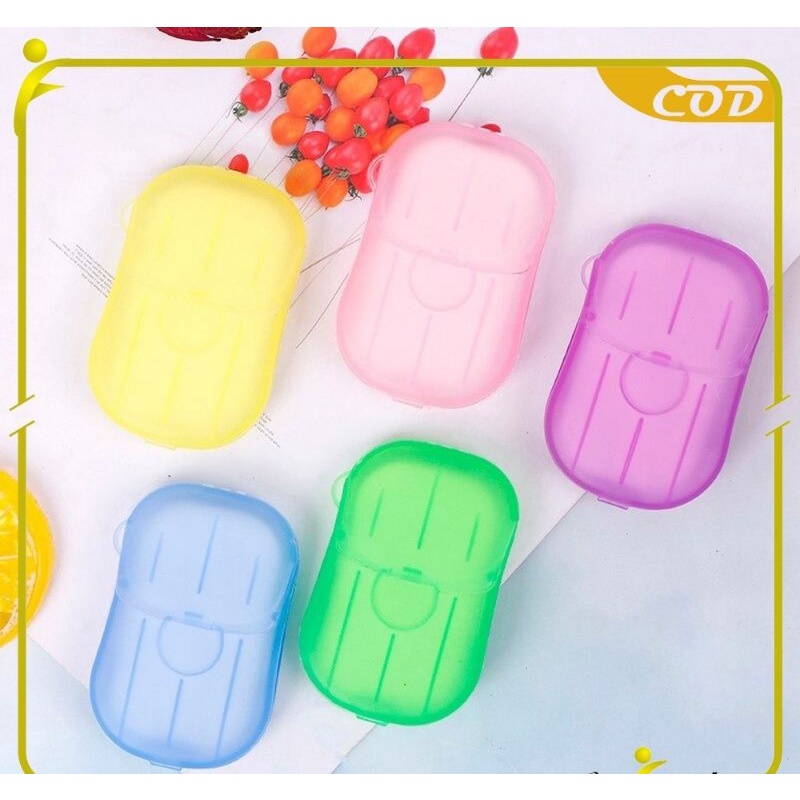 Sabun Kertas / Sabun Praktis Gampang di bawa wangi bunga