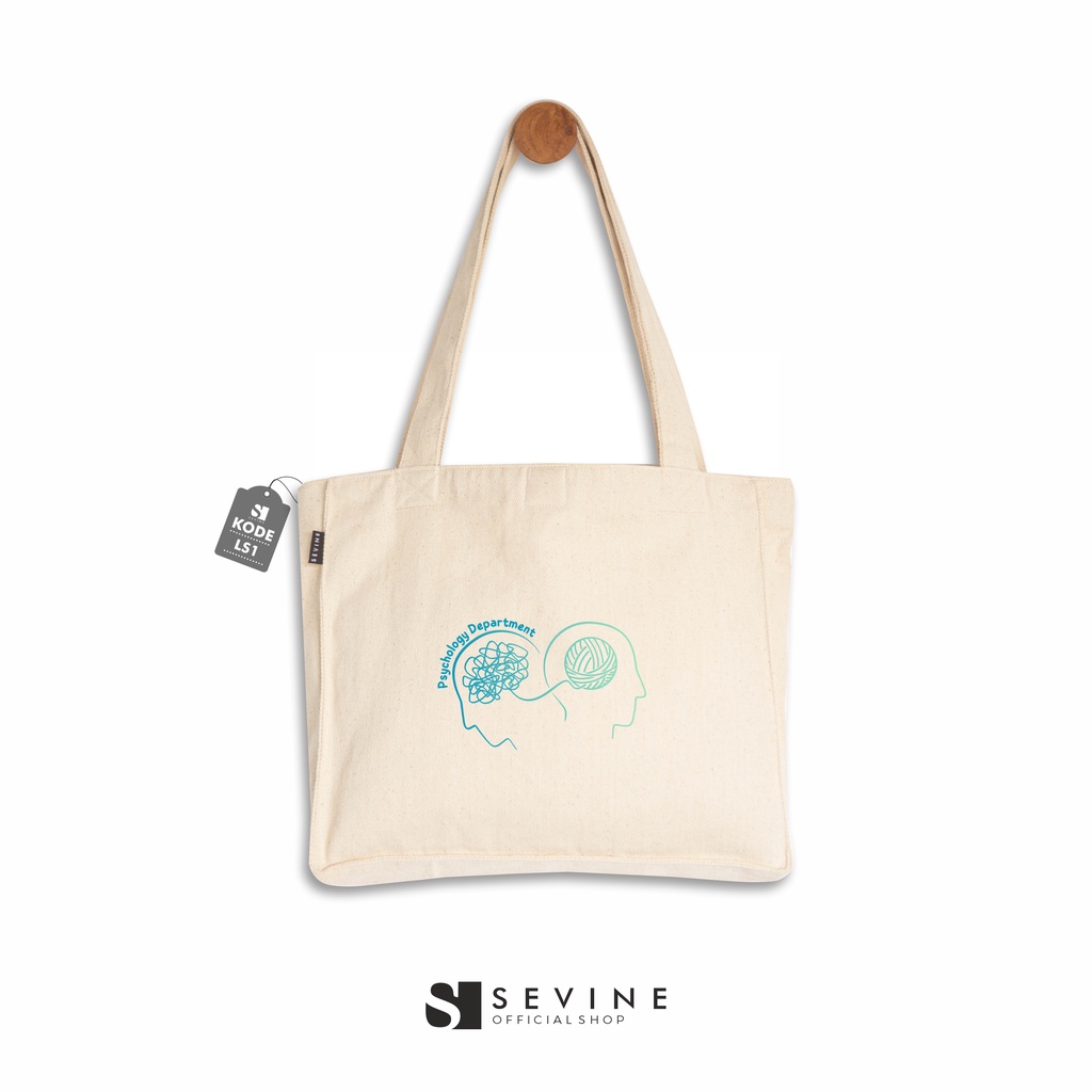 Sevine Totebag Kanvas Daisy Tas Wanita Tote Bag Kantong Laptop Kuliah Sekolah Kerja Quotes Aesthetic Jurusan Prodi Fakultas - LS