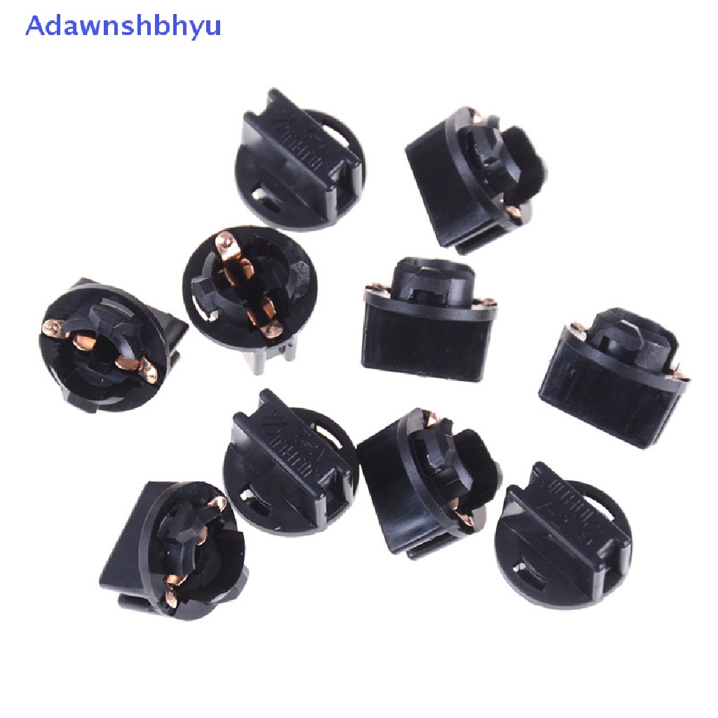 Adhyu 10PCS T10 W5W 168 192 194 Wedge Panel Instrumen Dash Light Base Socket ID