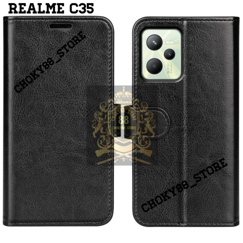 flip Case Dompet Realme C35 Narzo 50A Narzo 50A Prime C21 C21Y C2 C20 C25 8 8 5G 5 5i flip cover Mag