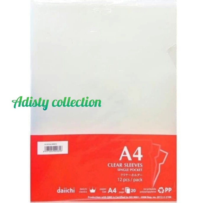 

✨NEW✨ - Map L /Clear Sleeve Daichi A4/pack