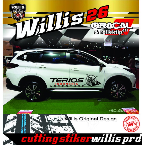 stiker mobil Sport cutting stiker mobil Terios indonesia adventure
