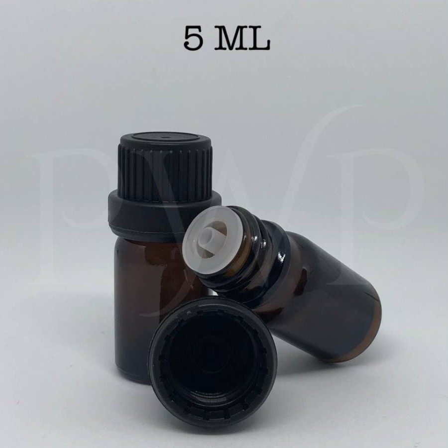 

Botol Kaca Amber Bekas 5ml / Botol Essential Oil Bekas 5ml Black DS