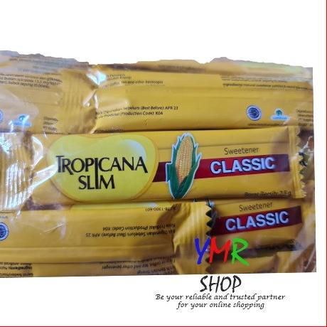 

12.12 Brands Festival Gula Tropicana Slim Classic Stick Sweetener 100 Sachet !