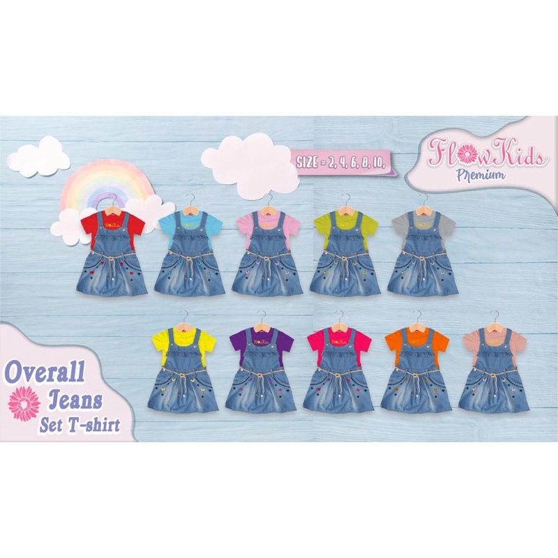 OVERALL JEANS overall jeans anak perempuan baju kodok anak perempuan jumper jeans anak cewek usia 2 