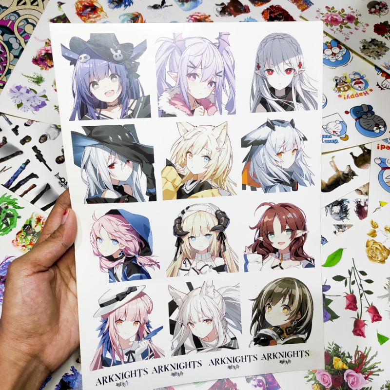 

sticker arknights 12pcs - sticker glossy anti air