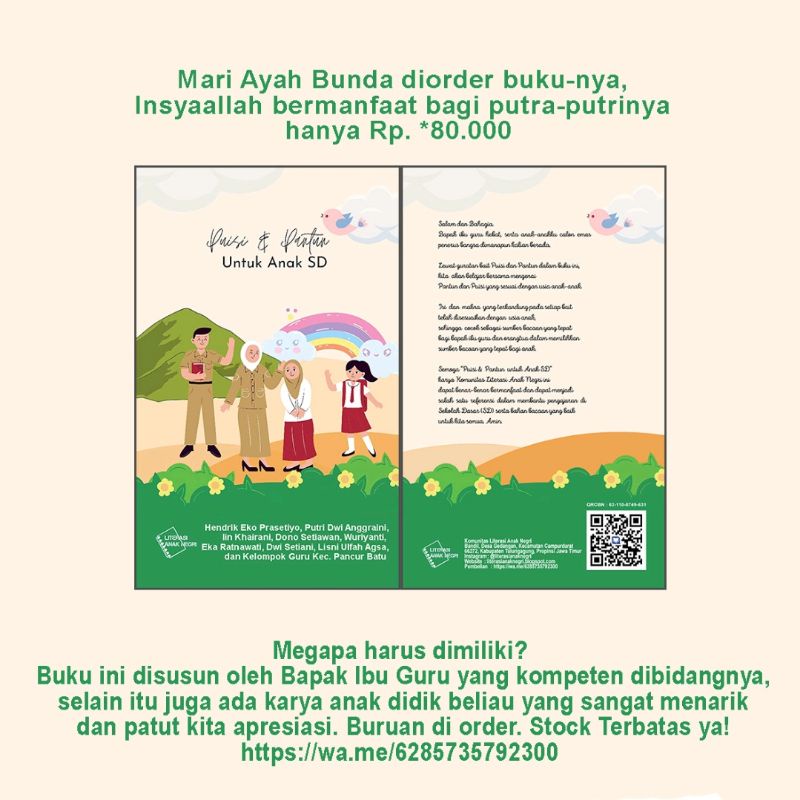 

Buku Puisi dan Pantun Untuk Anak SD