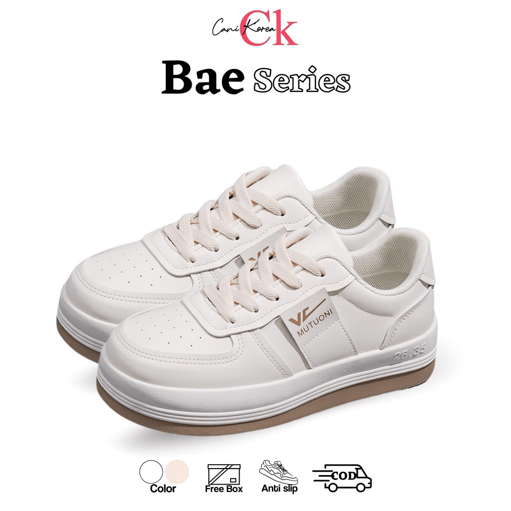 CaniKorea &quot;FREE BOX&quot; Bae Sepatu Snekers Wanita Korea Import 9194