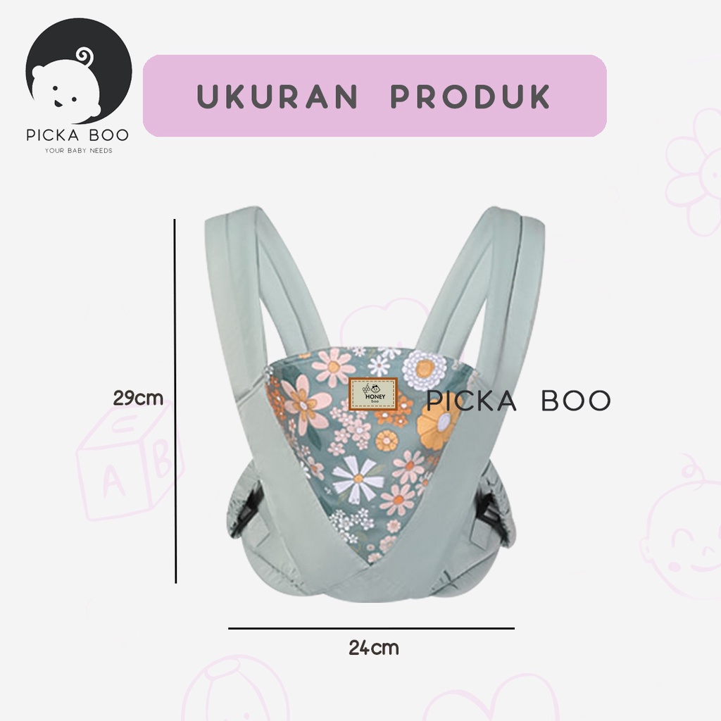 PICKA BOO Gendongan Bayi Depan Premium