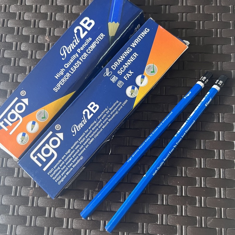 

[1 LUSIN / 12 PCS] Pensil 2B FIGO , pencil 2b , Pensil figo