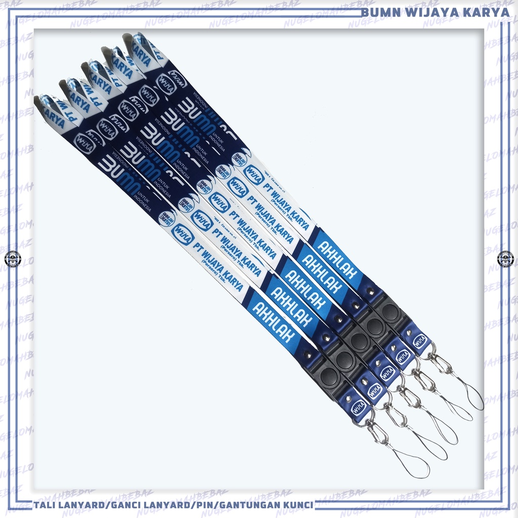 

TALI LANYARD GANTUNGAN ID CARD/HP/KUNCI/DLL.. WIKA / WIJAYA KARYA