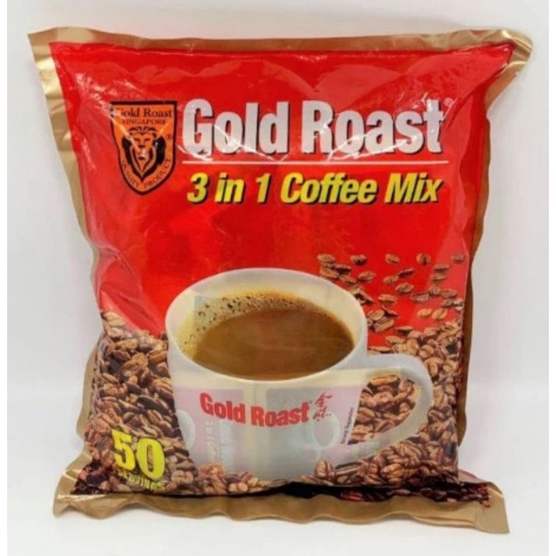 

Gold Roast Coffee Mix 3in1 Bag isi 50s / Gold Roast Kopi Premixed Campur 3in1 isi 50s