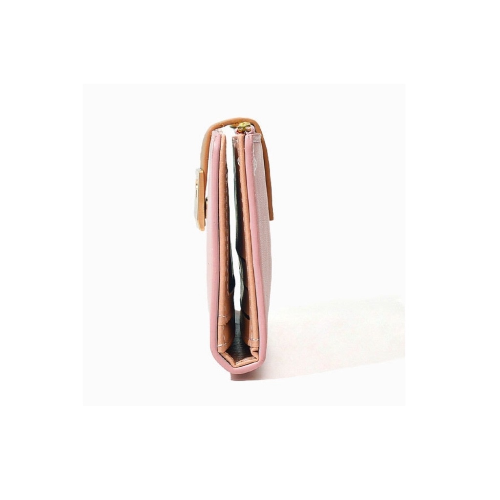 DOMPET PANJANG WANITA KOREA PREMIUM LIPAT SLOT KARTU IMPORT KULIT PINK RESLETING UANG KOIN DURUMA WA629P3 BRANDED BATAM FASHION CEWEK MURAH REMAJA KEKINIAN LUCU SIMPLE