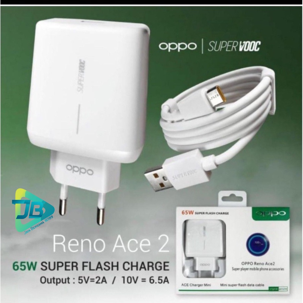 Charger Cashan tc Oppo 65W Type C Super Vooc Reno Ace 2 usb cable data C Charge Fast Charging Support TypeC Original 100% A5 2020 a9 2020 reno4 JB6488