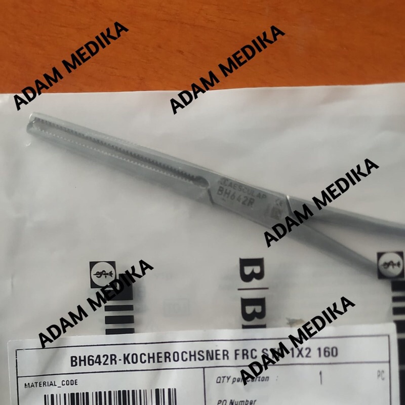 Pinze Emostatiche Aesculap BH642R Kocher Str 1x2 Denti 6.25" - Strumento Chirurgico Usato - Germania - Foto 3